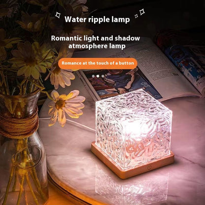 Dynamic Light and Shadow Ambient Rotating Water Wave Lamp