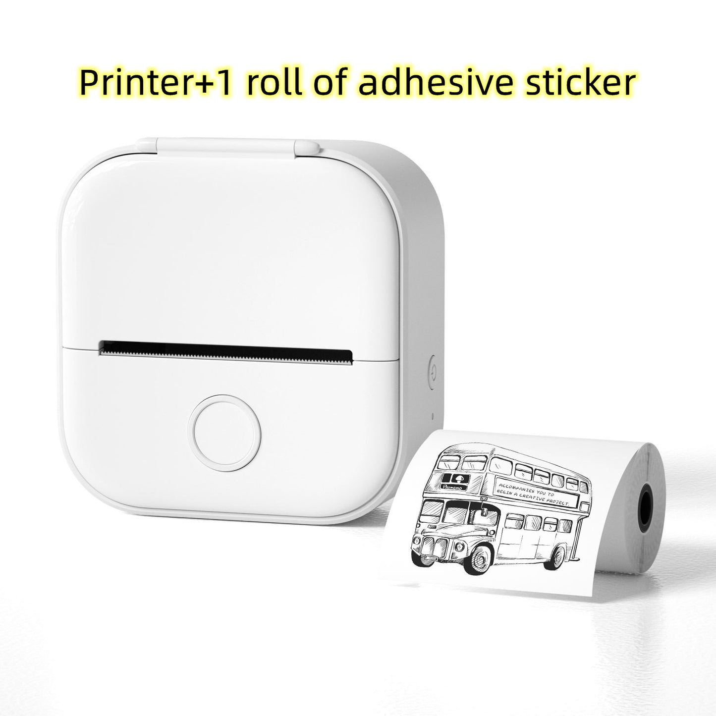 Portable Mini Thermal Label Printer with Bluetooth
