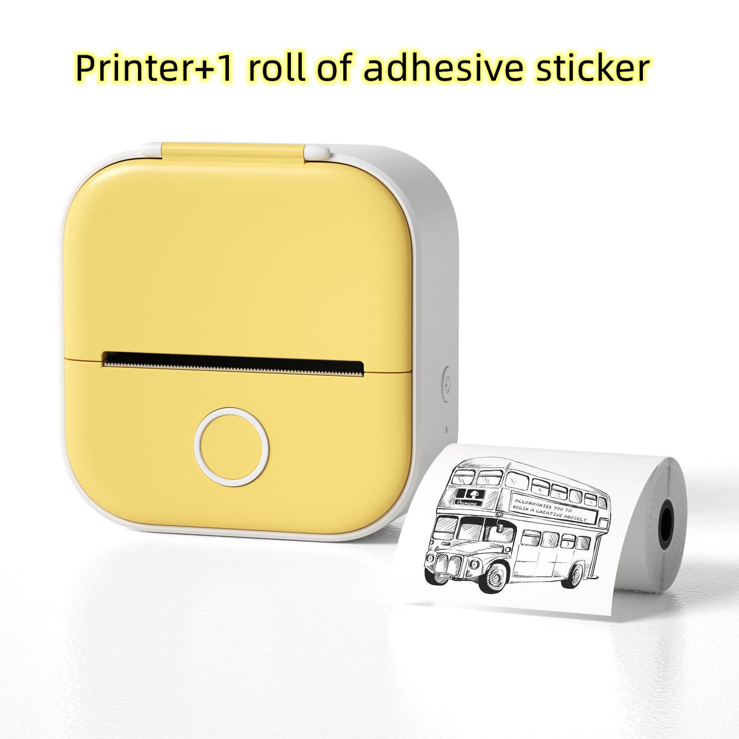 Portable Mini Thermal Label Printer with Bluetooth
